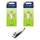 Cortador de Unhas Mãos C/ Lima (2u) Aço Temperado Unhex
