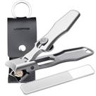 Cortador de unhas VOGARB para unhas grossas, cabo longo, prata