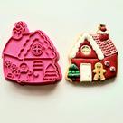 Cortador e Marcador Casinha Gingerbread - D240044 - Ideal para Massas e Pastas