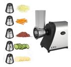 Cortador Elétrico 5 Em 1 Prático Aço Inox Legumes Fruta Cozinha Vegetais Legumes