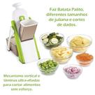 Cortador Fatiador de Legumes Verduras Frutas Mandoline Verde