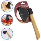 Cortador Fatiador De Pizza Profissional Aço Inox Machadinha