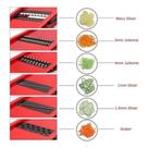 Cortador Fatiador Legumes Picador Corte 6 Em 1 Lamina Aço Inox