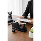 Cortador Fita Adesiva Profissional Suporte Duplo Preto