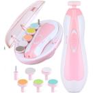 Cortador Infantil Elétrico de Unhas Estilo Cor de Marrom com 6 Refis