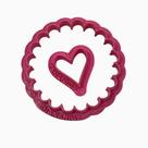 Cortador Linzer Cookie Redondo Babado Coração - D250836 - 6cm Cortador Linzer Cookie Redondo Babado Coração - D250836 - 6cm