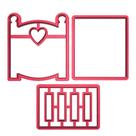 Cortador Modular Berço Bebê Coração Batizado Principe