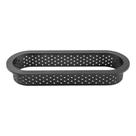 Cortador molde Oval micro-perfurado 13x4cm para confeitaria