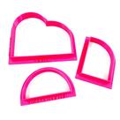 Cortador Moldura Arco com Meia Lua - Kit 1 - 8x7cm - D260148