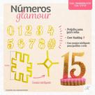 Cortador Números Glamour (8,5 Cm) Vela Em Biscuit Blue Star