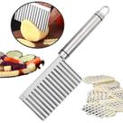 Cortador Ondulado Aço Inox Batata Legumes Decorados Chips Cortador Ondulado Aço Inox Batata Legumes Decorados Chips