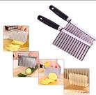 Cortador Ondulado Fatiador Aço Inox Batata Chips Zigue-zague Cortador Ondulado Fatiador Aço Inox Batata Chips Zigue-zague