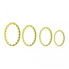 Cortador Oval Babado - 4 Unidades -BlueStar