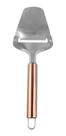 Cortador Plaina Queijo Espatula Fatiador Aço Inox Rose Gold Cortador Plaina Queijo Espatula Fatiador Aço Inox Rose Gold