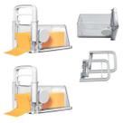 Cortador Ralador Fatiador de Queijo Presunto 4 em 1 Kit 2 Uni Manual Lamina Inox Porte Hermetico Culinaria Cozinha Cortador Ralador Fatiador de Queijo Presunto 4 em 1 Kit 2 Uni Manual Lamina Inox Porte Hermetico Culinaria Cozinha
