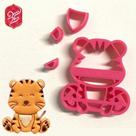 Cortador Tigre Safari 5cm - D250628 - Ideal para Docinhos Personalizados