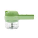 Cortador Triturador Eletrico Para Vegetais E Carnes Multifuncional USB Escova - ShopMix