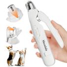 Cortadores e trituradores de unhas para animais de estimação Meonlala 2 em 1 com luzes LED