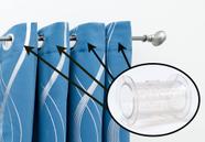 Cortain Spacers Curtain Perfect Large, pacote com 8 unidades, plástico transparente