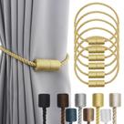 Cortain Tiebacks Porlau Gold Strong Magnetic, pacote com 6 Cortain Tiebacks Porlau Gold Strong Magnetic, pacote com 6