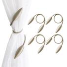 Cortain Tiebacks Valea Home Twist, 22 polegadas, metal bege, pacote com 4 Cortain Tiebacks Valea Home Twist, 22 polegadas, metal bege, pacote com 4