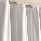 Cortina 100% Blackout 2,00x2,50m Plástico PVC p/ Trilho Comum Folha única Branco/Cinza