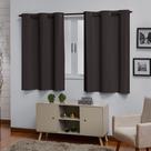 Cortina 100% Blecaute Escuro 2,20x1,30 na Cor Marrom PVC