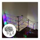Cortina 120 Led Fosco C/Fio Branco Decoração Enfeite 4x0,6m Cortina 120 Led Fosco C/Fio Branco Decoração Enfeite 4x0,6m