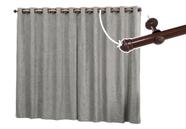 Cortina 2 Metros Com Varão Incluso 2,80 x 1,70 Tecido Suede Prime