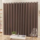 Cortina 2 Mts Sala Quarto Escritório Semiblackout Para Trilho Comum Tabaco