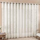 Cortina 2 Mts Sala Quarto Luna Renda Para Trilho Comum Baratissima Palha
