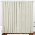 Cortina 2 Mts Sala Quarto Oxford para Trilho Comum Baratissima Palha - 100% Poliéster