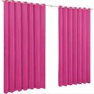 Cortina 2,20X1,70 Microfibra Liso Pink Ilhós Branco Rios Enxovais