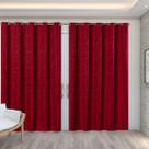 Cortina 3,00 x 2,50 Jacquard Floral sala e quarto esticado