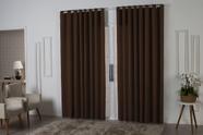 Cortina 3,00x2,20 Quarto Sala Escritorio Marrom