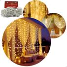 Cortina 304 Leds Decoração Natal Festas Aniversários Ano novo 2x3m 8 Funções Pisca Pisca, fixa etc Cortina 304 Leds Decoração Natal Festas Aniversários Ano novo 2x3m 8 Funções Pisca Pisca, fixa etc