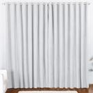 Cortina 4 Mts Sala Quarto Oxford Trilho Comum Baratissima Branca - 100% Poliéster