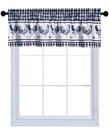 Cortina ACHIM Barnyard Valance 147x36 cm Poliéster marinho
