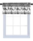 Cortina ACHIM Barnyard Valance 147x36 cm Preta Poliéster