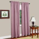 Cortina ACHIM Buffalo Check 107x160 cm Vinho e Marfim Cortina ACHIM Buffalo Check 107x160 cm Vinho e Marfim