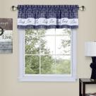 Cortina ACHIM Valance 147x36 cm Navy Live Love Laugh