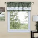 Cortina ACHIM Valance 147x36 cm Verde filtrante de luz