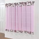 Cortina Amazonas 2,00m x 1,80m P/ Varão Simples - Rosa
