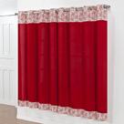 Cortina Amazonas 2,00m x 1,80m P/ Varão Simples - Vermelho