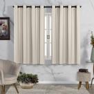 Cortina Bege Para Quarto Janela 2,80x1,70 Blackout PVC Liso