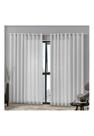Cortina Bella Janela 540x230 cm Duplex Mônaco Branco