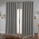 Cortina Blackout 2,00m X 1,30m Em Tecido Requinte 100% Poliéster - Prata