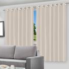 Cortina Blackout Bege c/ ilhos - 280x180cm Cortina Blackout Bege c/ ilhos - 280x180cm