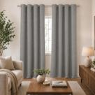 Cortina Blackout Blecaute Quarto Janela em Tecido Linho 5,60 x 2,60m Ilhós Cinza Cortina Blackout Blecaute Quarto Janela em Tecido Linho 5,60 x 2,60m Ilhós Cinza