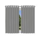 Cortina Blackout Cinza PVC 200x140cm com Ilhós Corta Luz
